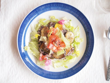 【レシピ】赤米と紫黒米のべジタコライス