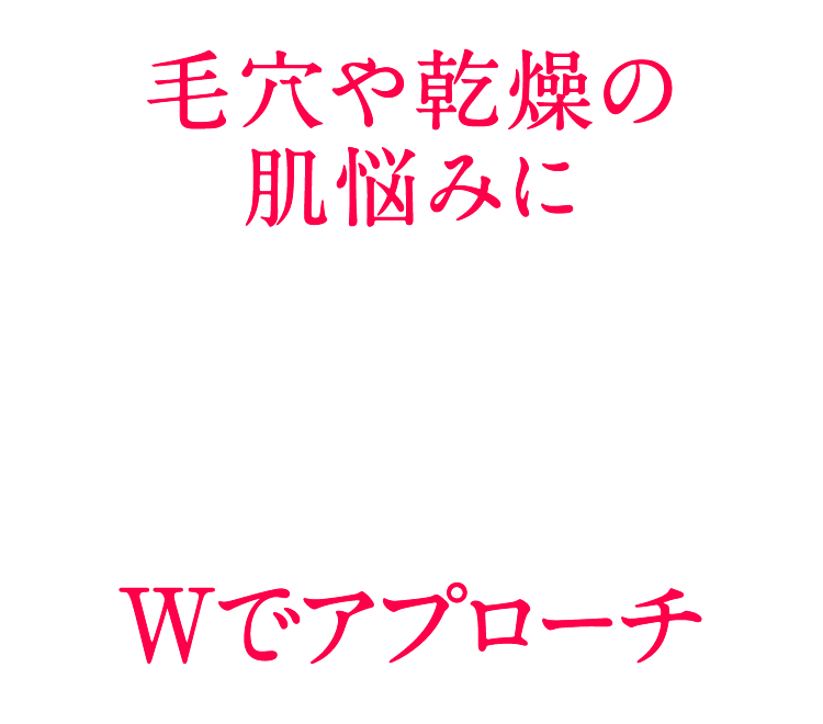 発酵由来エキスとビタミンCのダブルアプローチ訴求ヘッダー