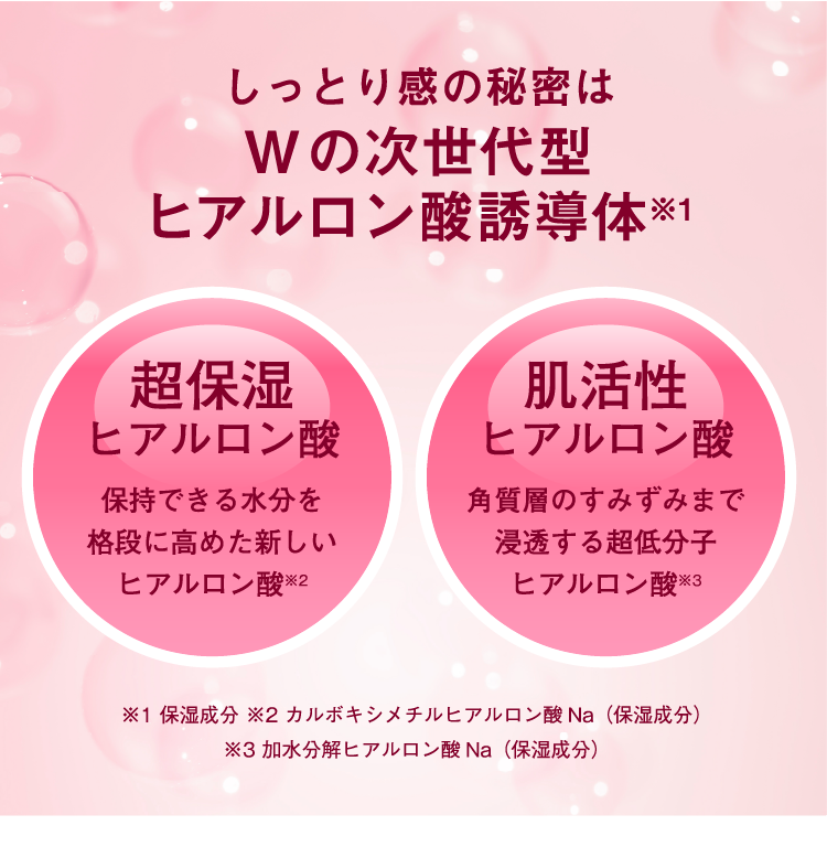 次世代ヒアルロン酸が肌を保水する仕組みを説明する図